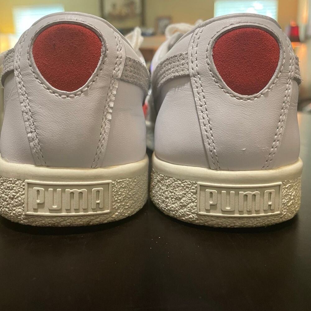PUMA Basket 90680 L White High Risk Red - Picture 3 of 5